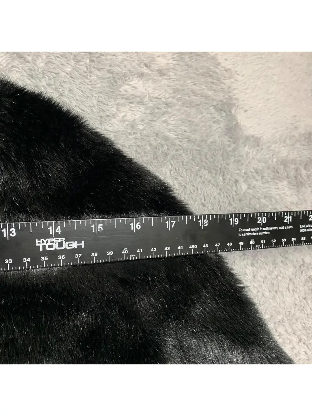 Kardashian Kids Faux Fur Capelet Girls Black Plush Formal Shrug Wrap Button Fron